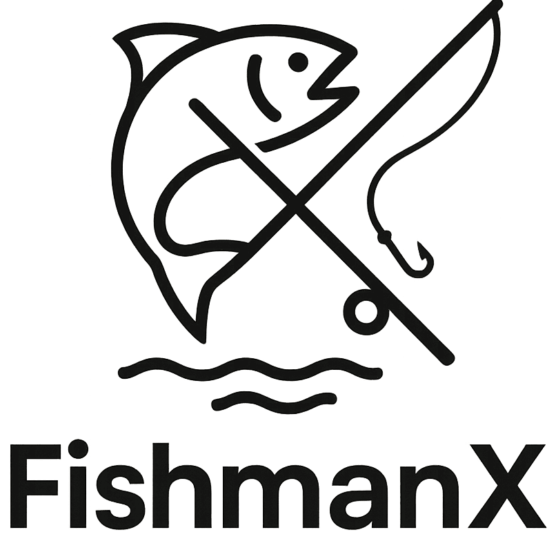 FishmanX fishing guide logo